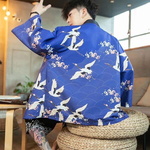 Herren Hemd im Kimono-Stil