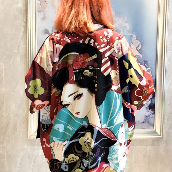 Damen Kimono Jacke Geisha