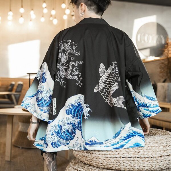 Kimono Jacke Kanagawa Welle