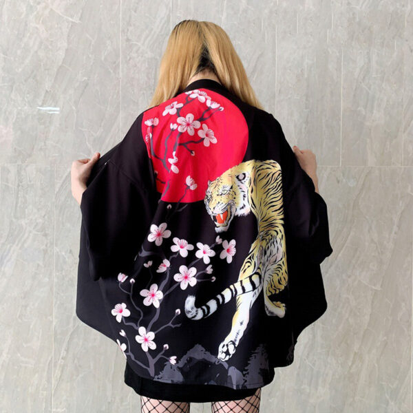 Damen Kimono Jacke Tiger