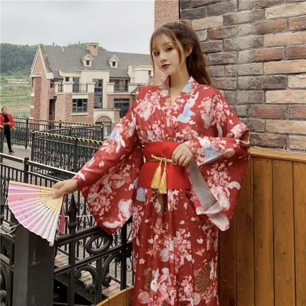 Roter Kimono