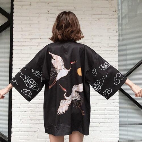 Japanische Damen Kimono Jacke Sommer