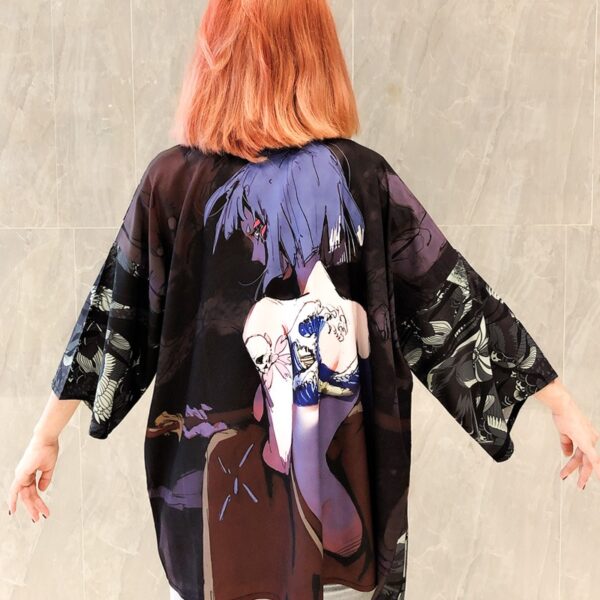 Damen Kimono Jacke Anime Frau